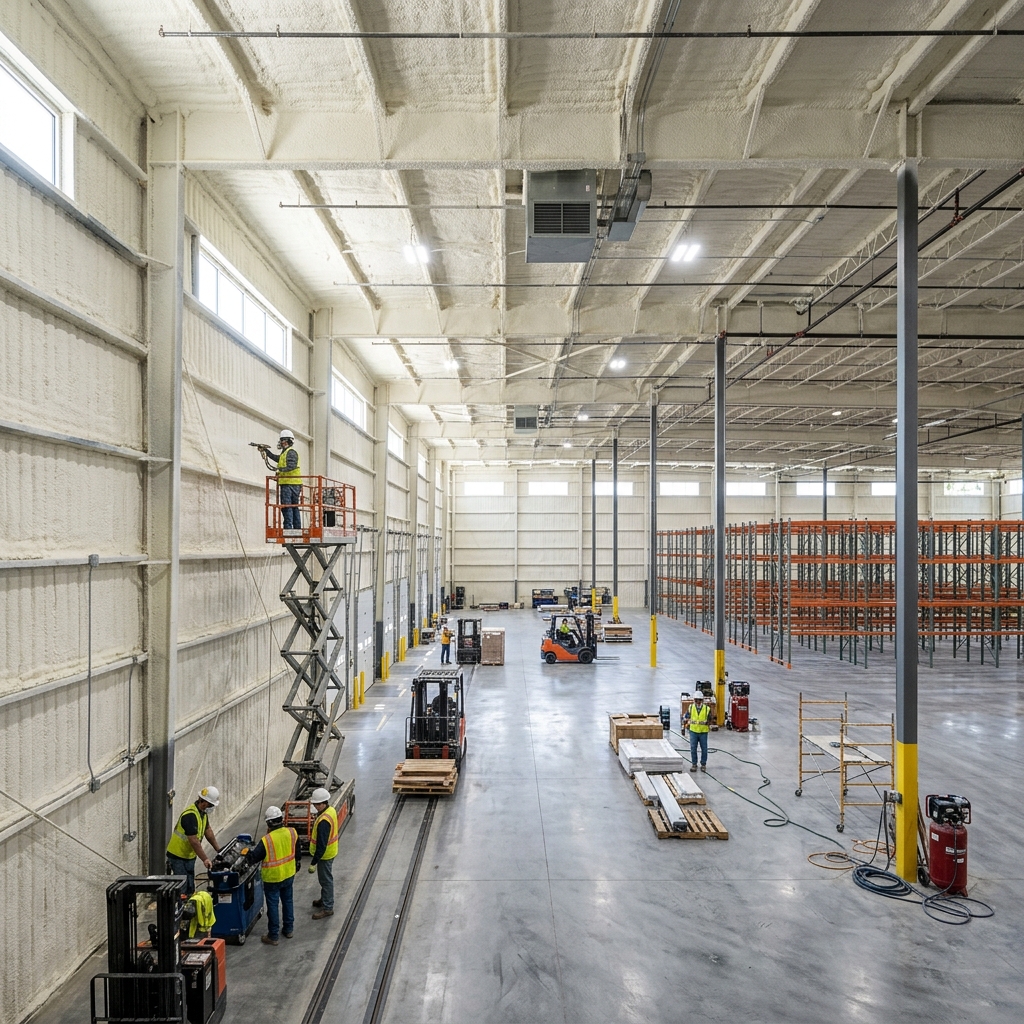 Commercial spray foam insulation services